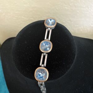 Lavender stone bracelet & earring set